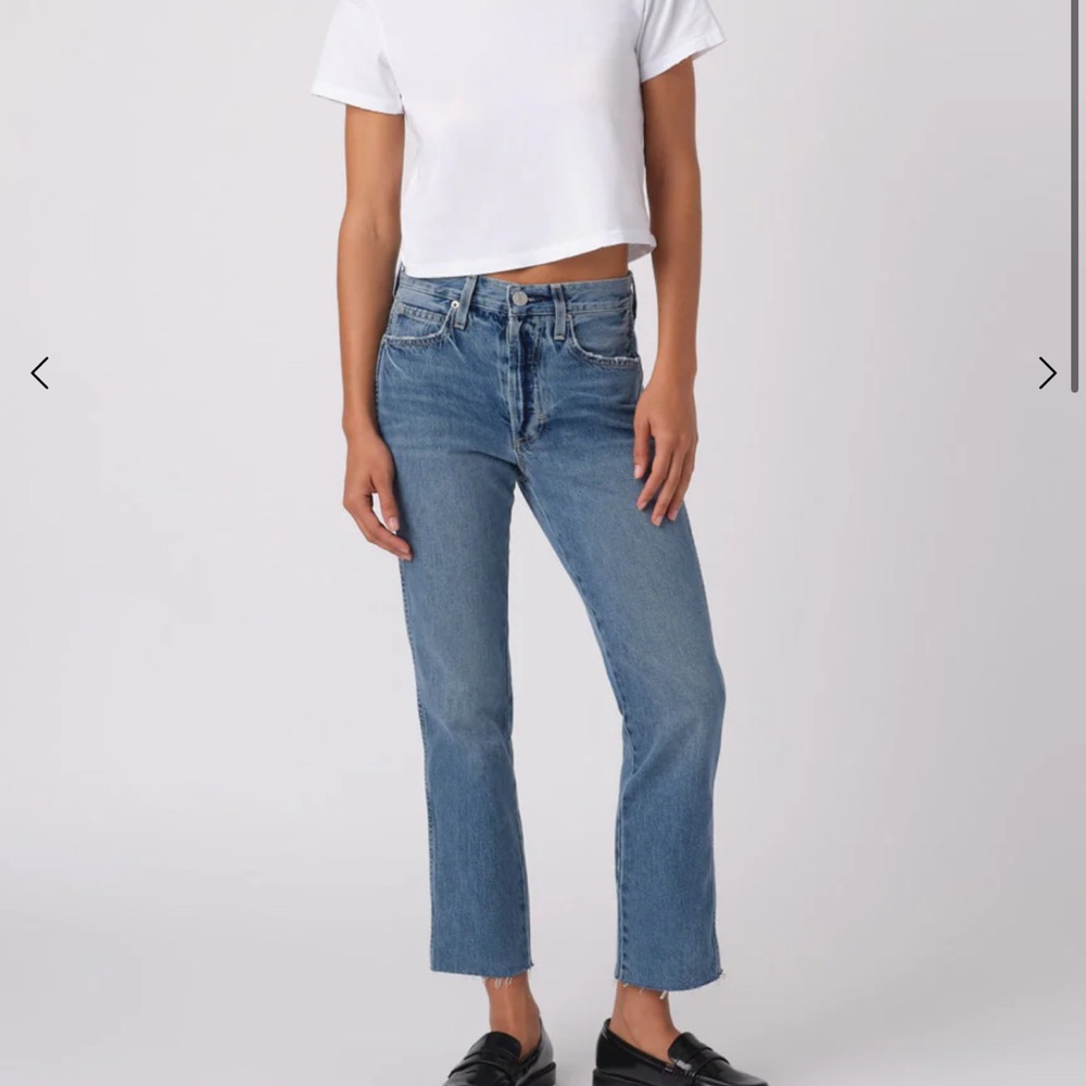 AMO Loverboy Cropped Ankle Jeans Size 28